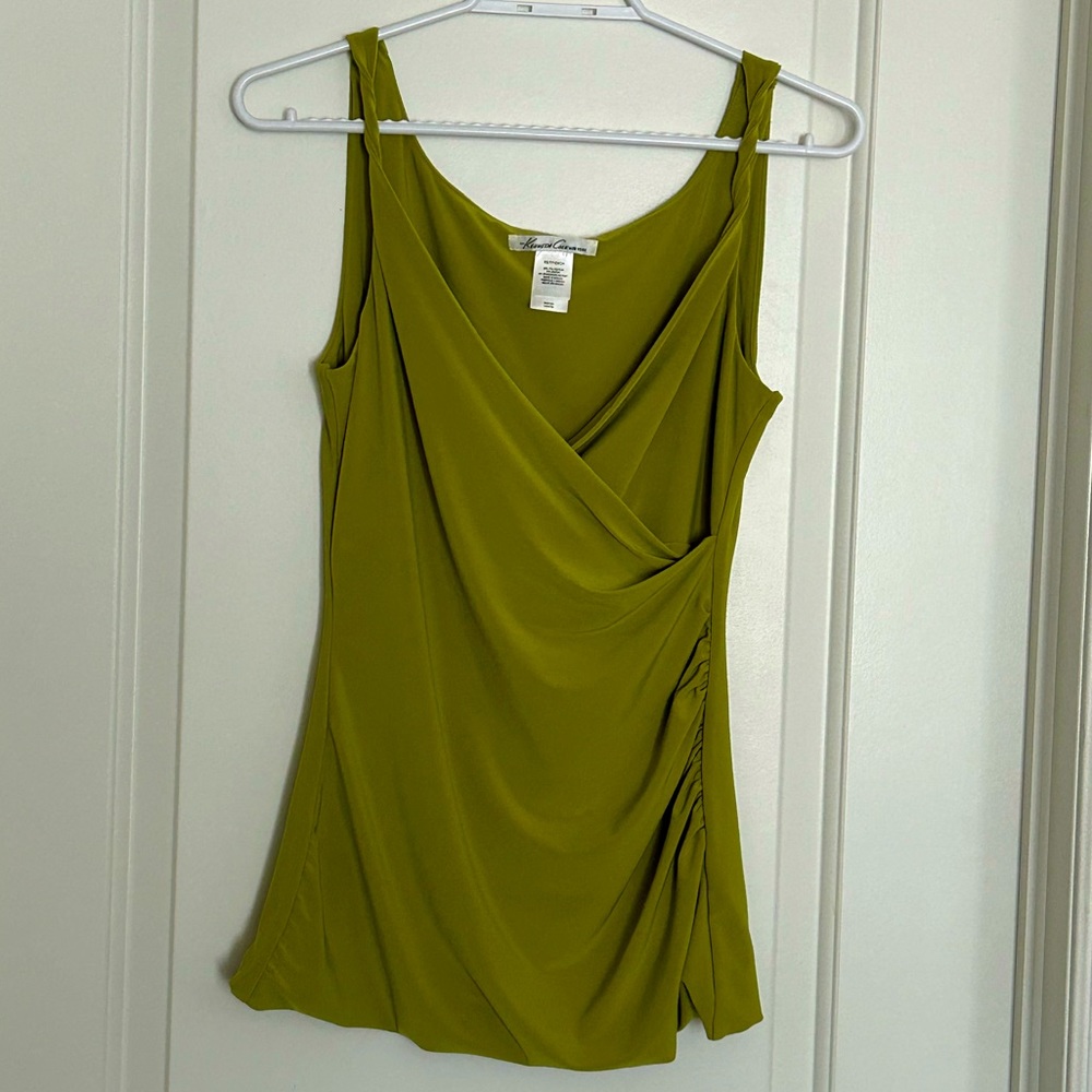 KENNETH COLE ruched sleeveless blouse size XS